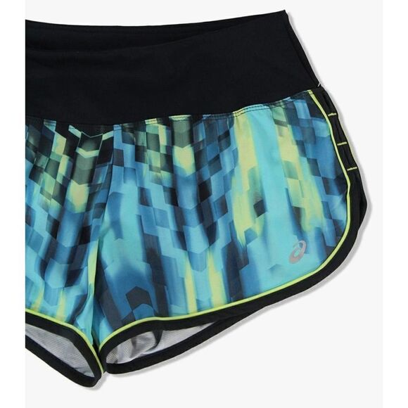 ASICS Everysport Geometric Athletic Running Shorts with Brief L - Picture 2 of 14